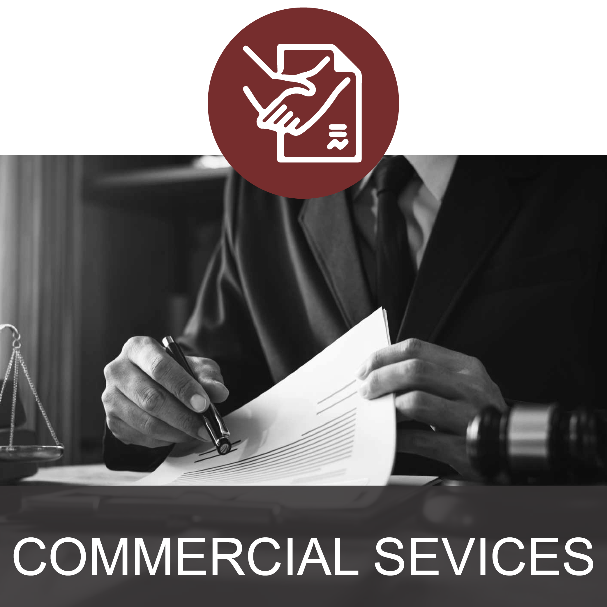 SD Nel Attorneys-services hover-Arial_commercial law-bw